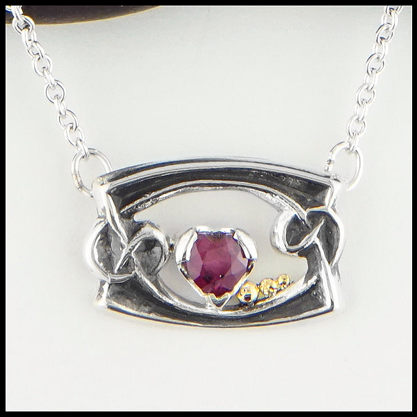 Ruby Heart Necklace