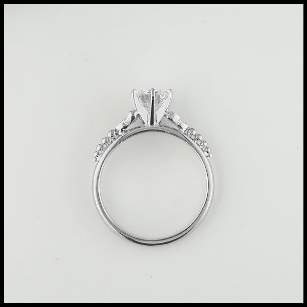 Profile view of Celtic Trinity knot cathedral ring