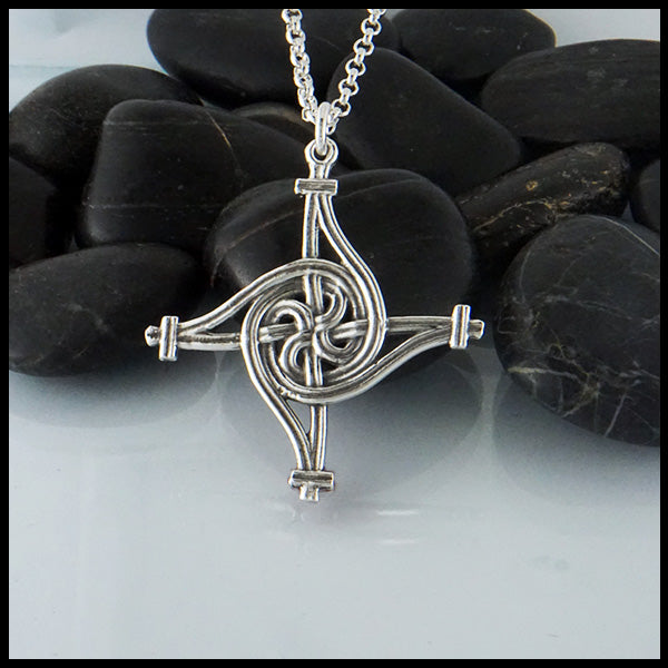 St. Brigid Sterling Silver Cross