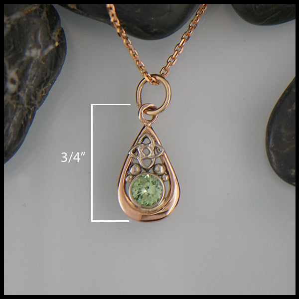 Mint  Tsavorite Pendant