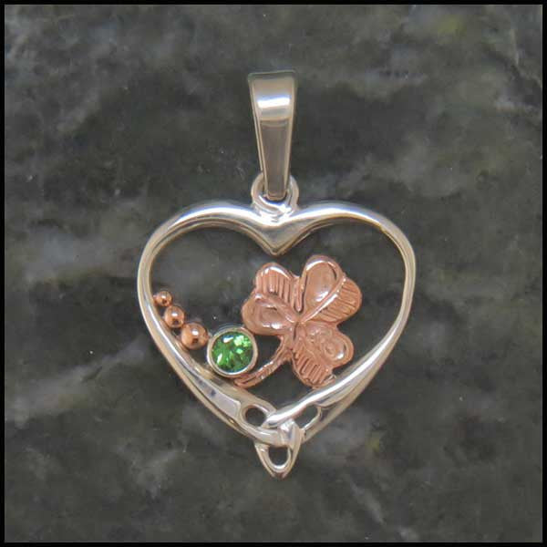 Celtic Heart pendants in Sterling Silver and Gold