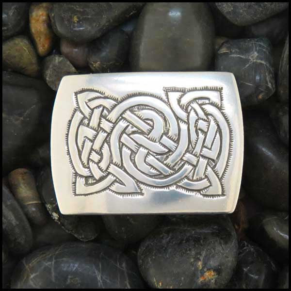 Walker Metalsmiths Celtic Knot Belt Buckle in Sterling Silver