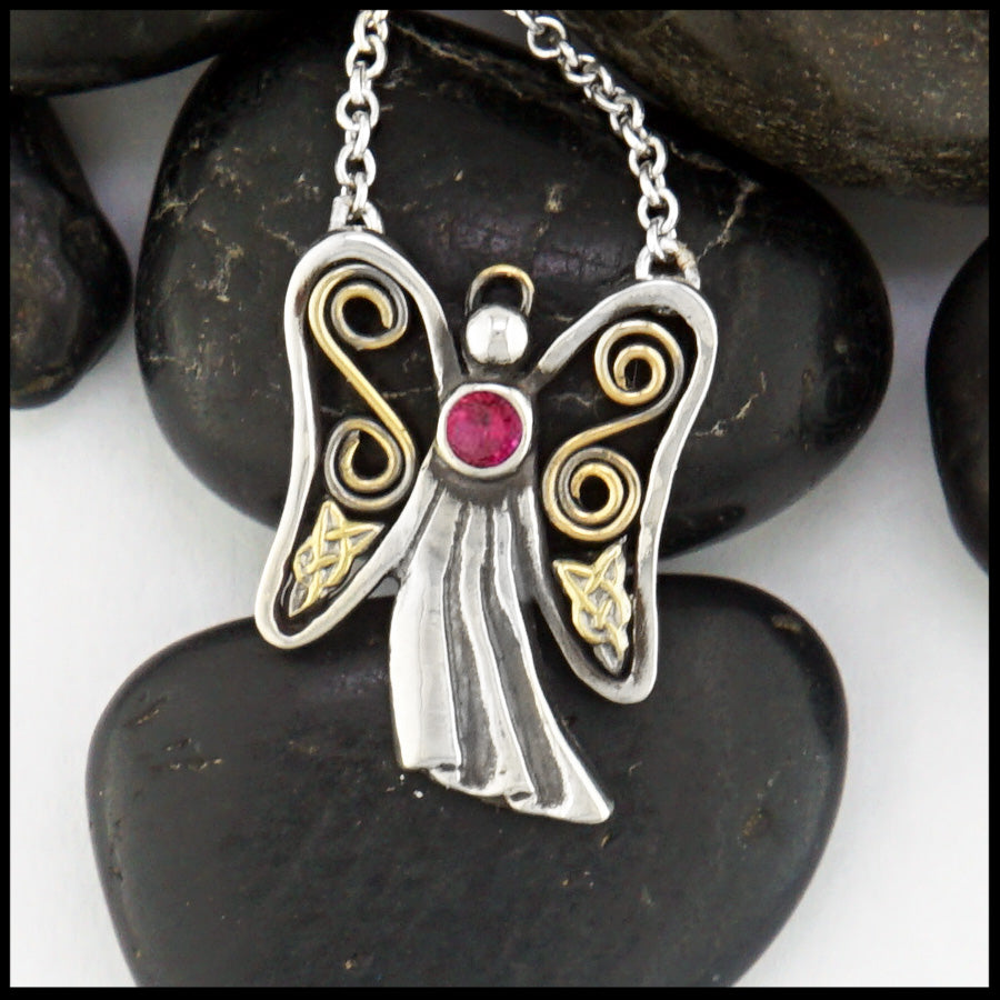 Angel of My Heart with July birthstone