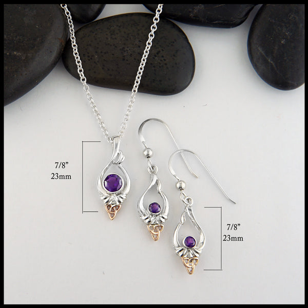 Amethyst Trinity Set 