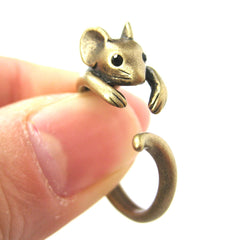mouse-animal-wrap-ring-in-brass