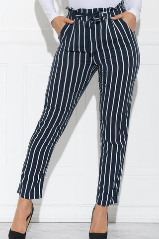Natalie Pants - Floral Navy