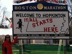 Hopkinton start line