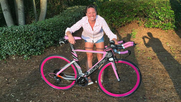 April Gelattley with Bike