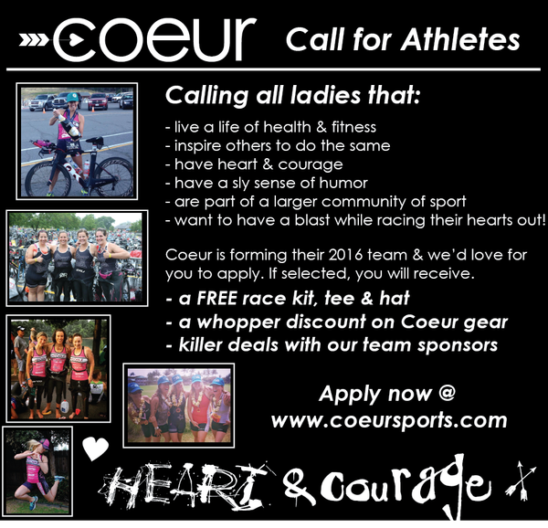 Coeur Sports Call for Athletes