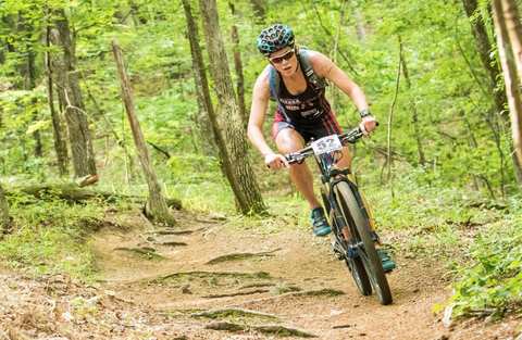 Woman Bicycling