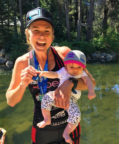 Kara with Baby Triathlete