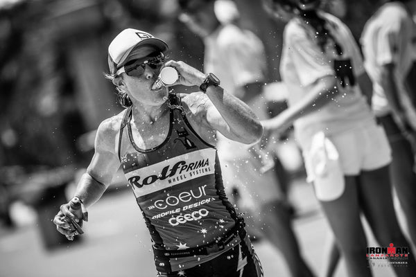 Black and White image of Kate Bevilaqua running