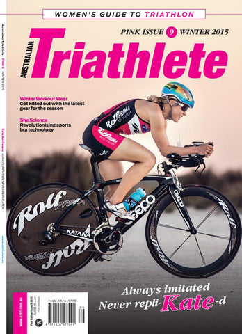 Kate on cover of Triathlete Magazine