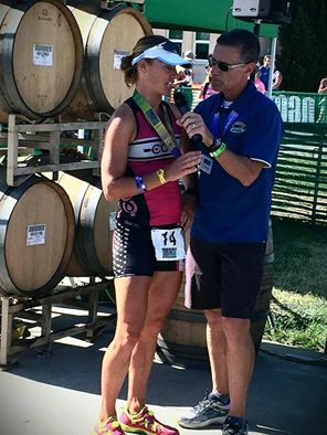 Sarah Jarvis at Vineman Race