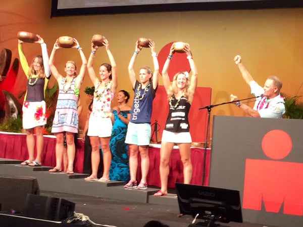 Podium at Ironman Hawaii