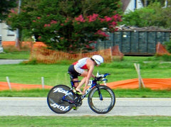 Kelly on the bike