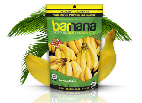 Bag of banana snacks