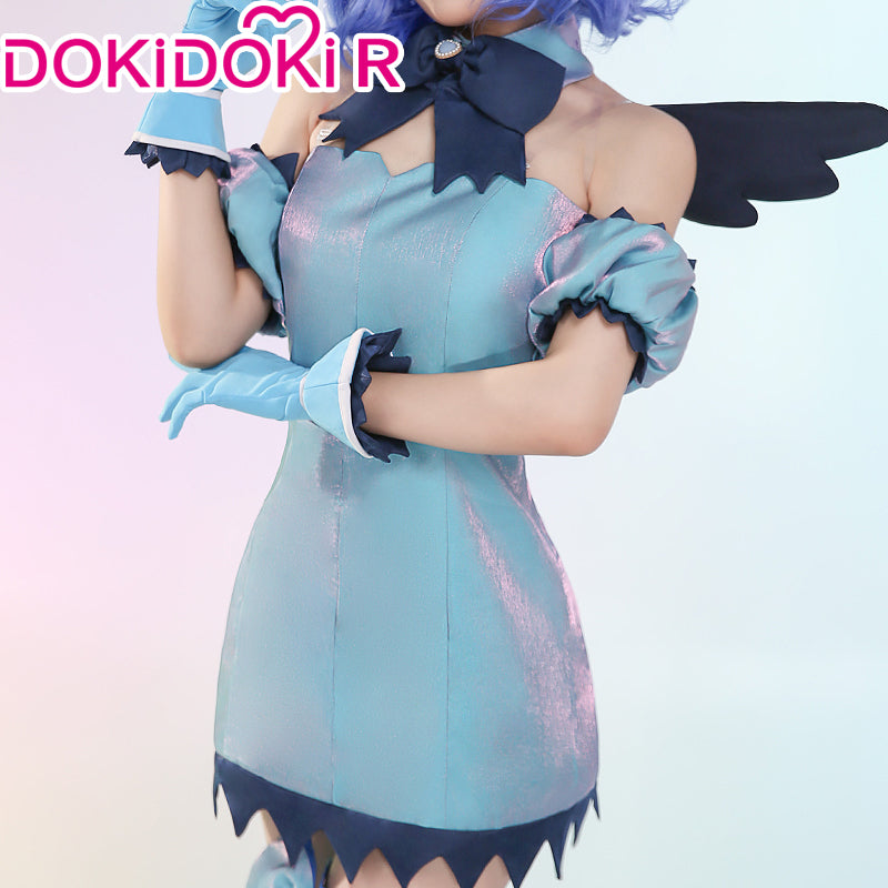DokiDoki-R Anime Tokyo Mew Mew Cosplay Aizawa Minto Blue Dress 