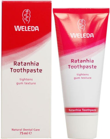 WELEDA dantų pasta su ratanija, 75 ml - Biosala