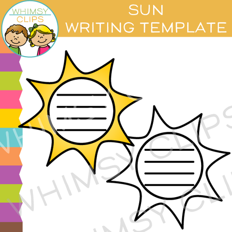 Sun Writing Template