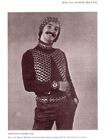 1970s chainmail vest made from pop tabs