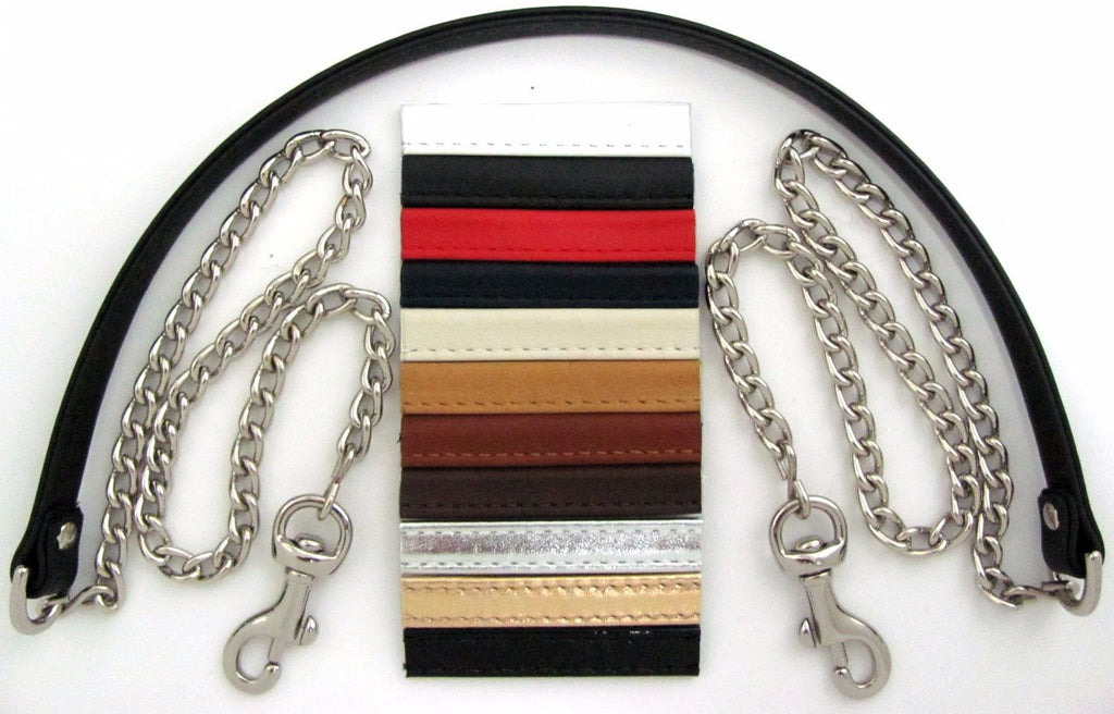 3/8&quot; Genuine Leather & Chain Replacement Shoulder Bag Strap With Coach | SCECKERT