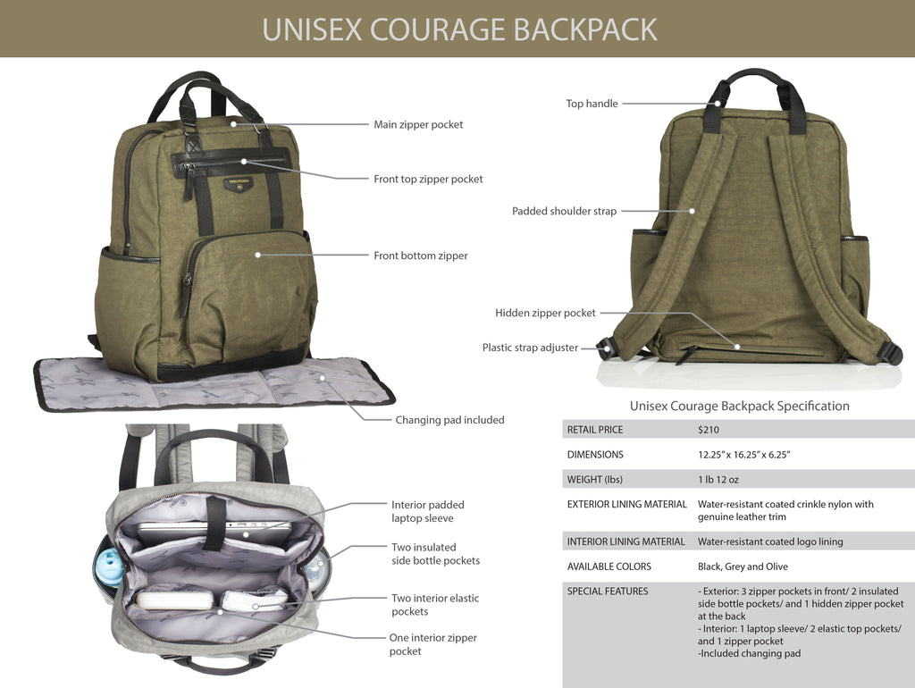 Inside the Unisex Courage Backpack