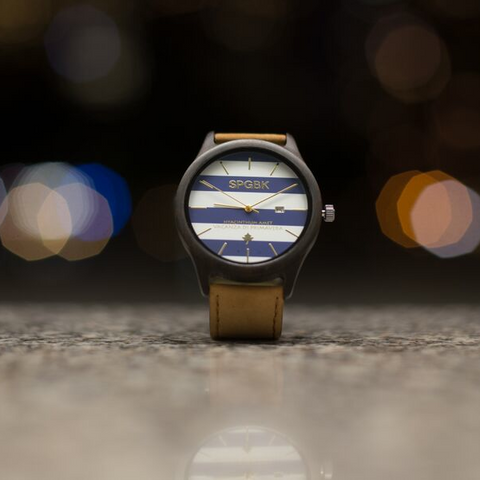 SPGBK Blue + Gold Wood Watch - The Best Minimalist Watch of 2015