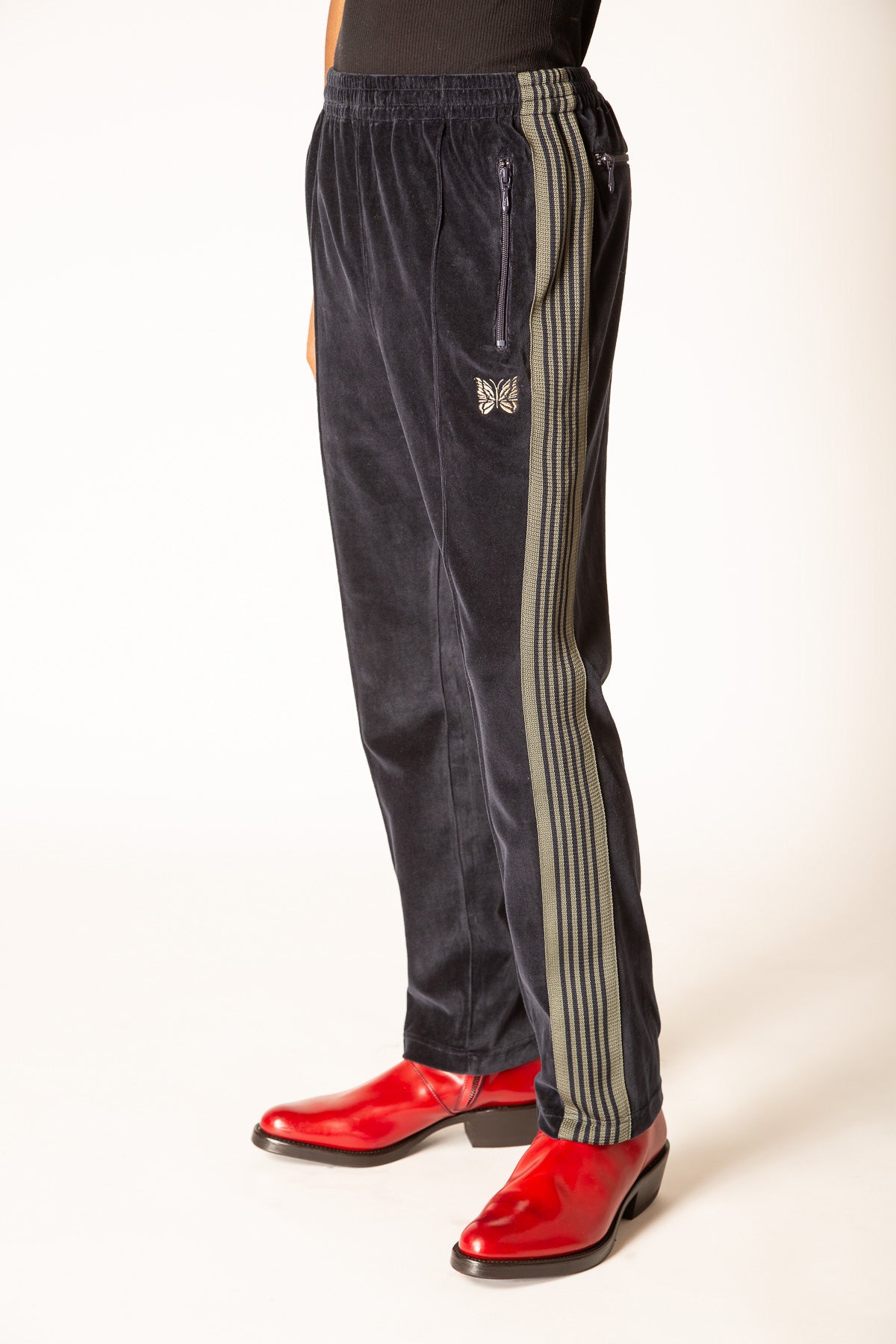 NEEDLES | VELOUR NARROW TRACK PANTS