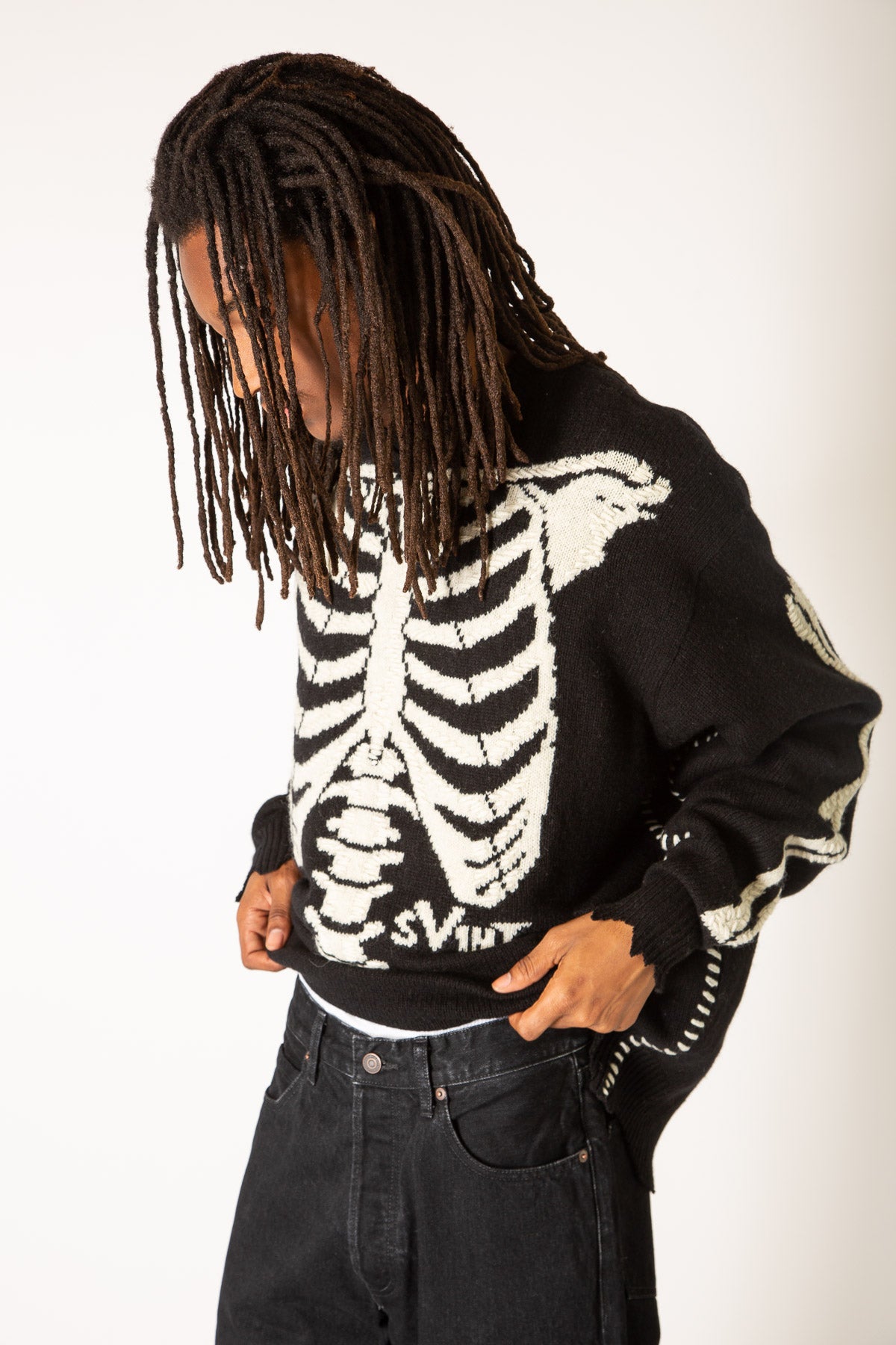 SAINT MICHAEL | VLONE KNIT BONE SWEATER – MAXFIELD LA