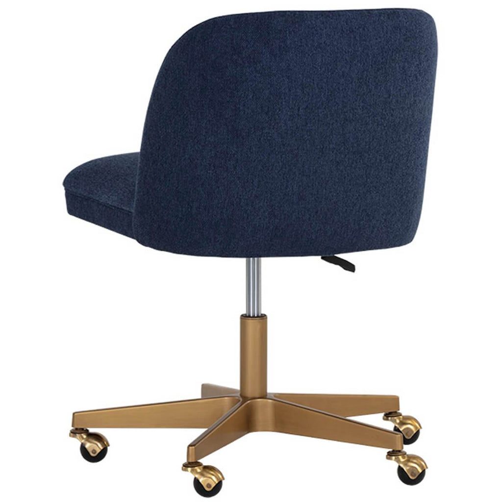 navy upholstered desk chair