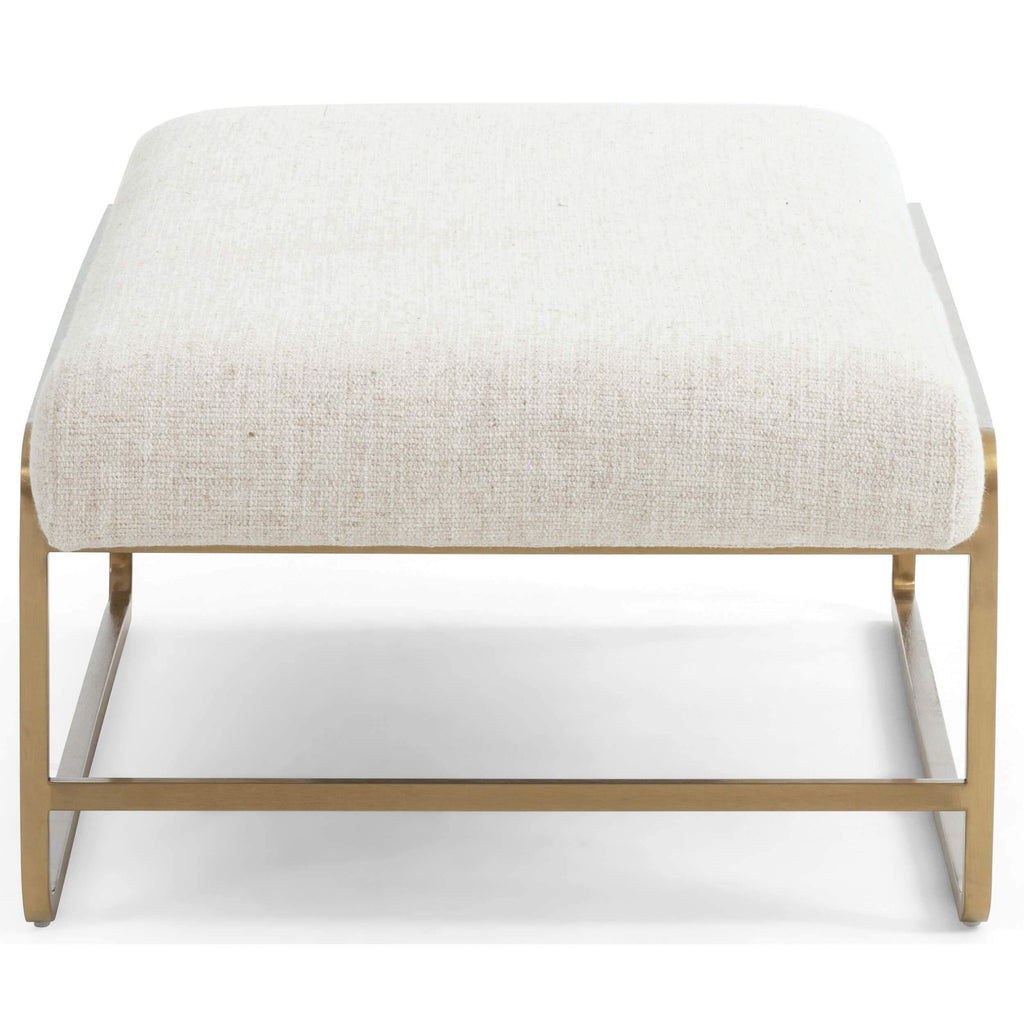 cream ottoman