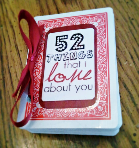 52 Things I like about you is a great birthday gift for your long distance boo 