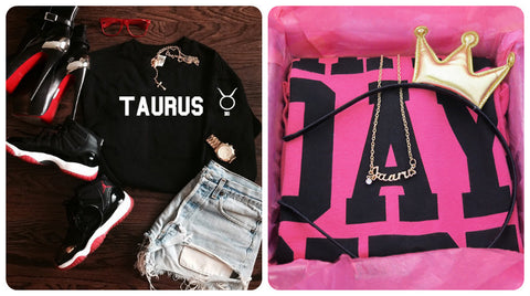 Taurus shirts, sweatshirts and gifts for her birthday and every day