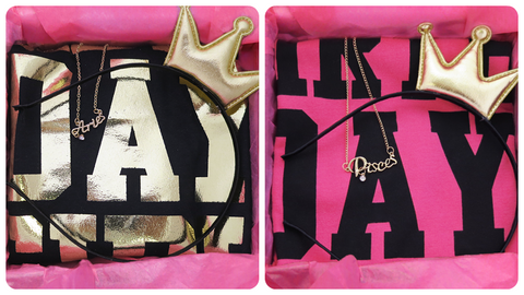 Birthday Shirts and Gift Boxes for her birthday and every day! 