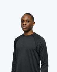 Reigning Champ Solotex Mesh Long Sleeve Men Heather Black