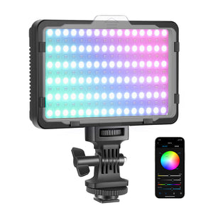 Neewer RGB 176 Video Light with APP Control, 360° Full Color Led Camera Light