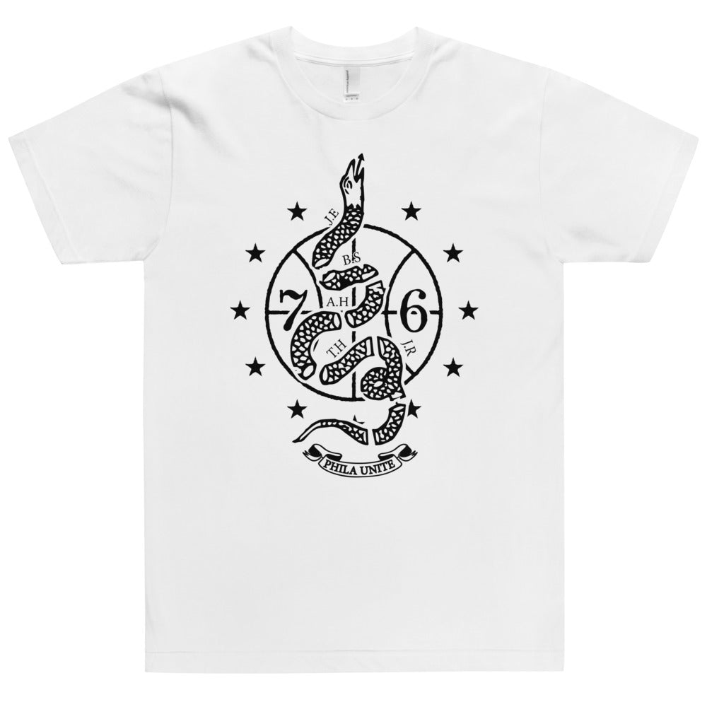 sixers snake t shirt