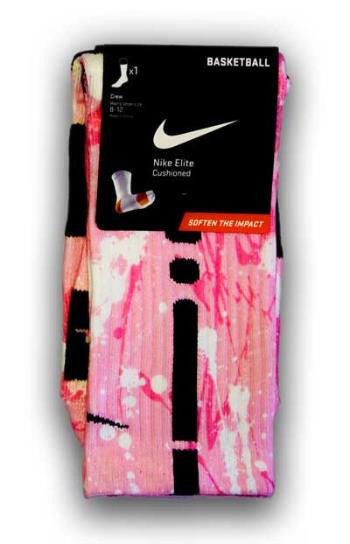 Cancer A Splash Of Pink Custom Elite Socks | CustomizeEliteSocks.com™