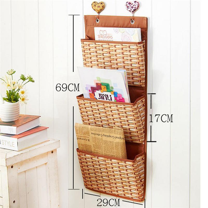 3 Pockets File Wall Hanging Organizer Storage Asseenontheshow