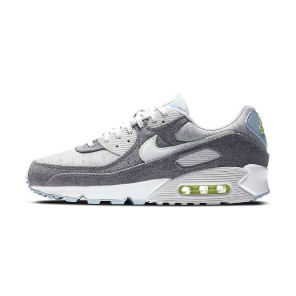 nike air max 90 recycled canvas trainers in grey