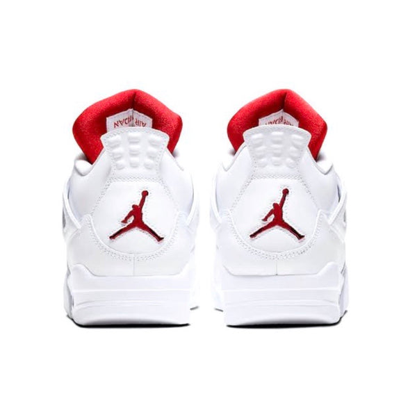 jordan retro 4 white red metallic