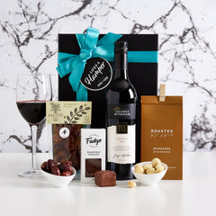 Red Wine gift hamper making a great Father's Day Gift 