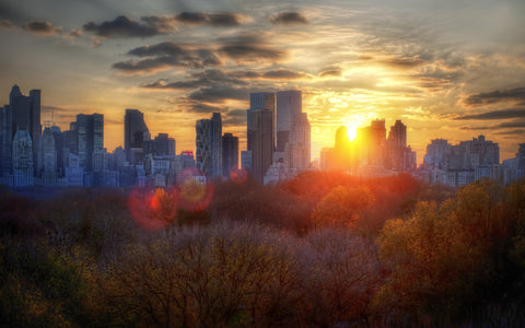 Manhattanhenge, sunset, manhattan, nyc, new york, central park