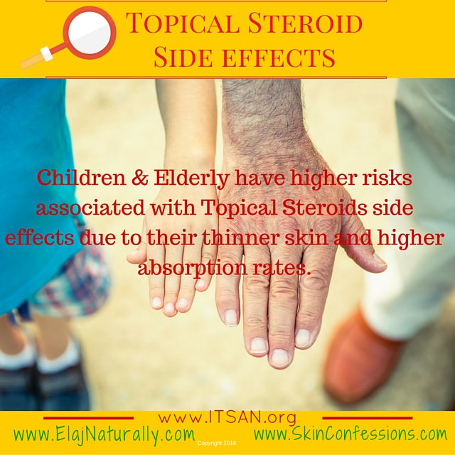 Topical Steroid Side Effects on Thinning Skin in Youth and Elderly