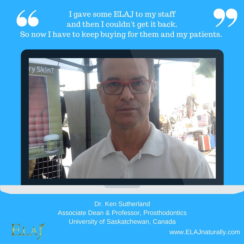 Dr. Ken Sutherland uses ELAJ for his own family, staff and recommends to patients. 
