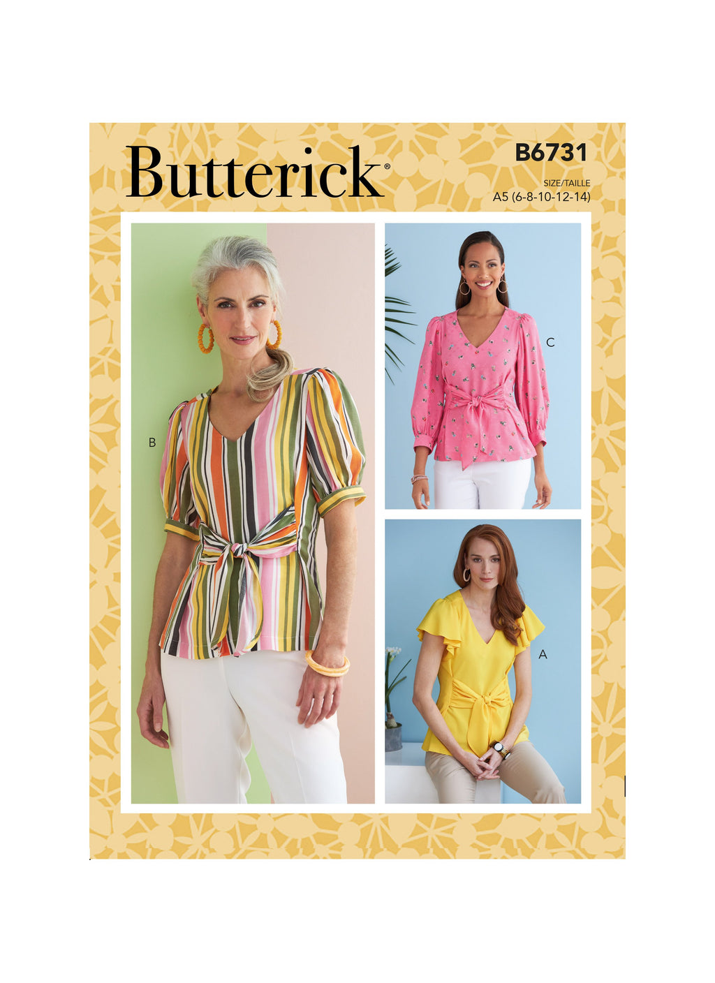 Butterick Sewing Pattern 6731 Misses' Top
