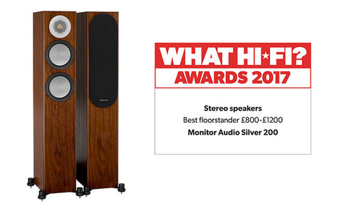 Monitor Audio Silver 200 Awarded What Hi-Fi 2017 Best Floorstanders