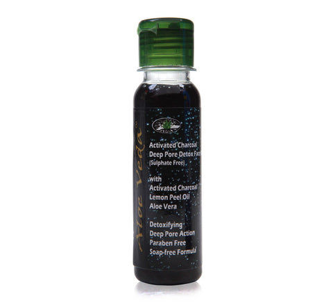Aloe Veda Activated Charcoal Deep Pore Detox Face Wash - Sulphate Free 100ml