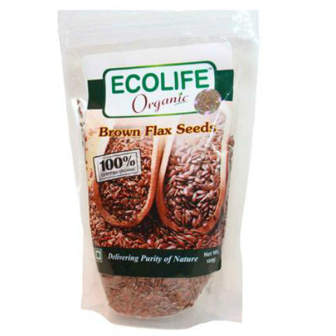 Ecolife Organic Brown Flax Seed 100gm
